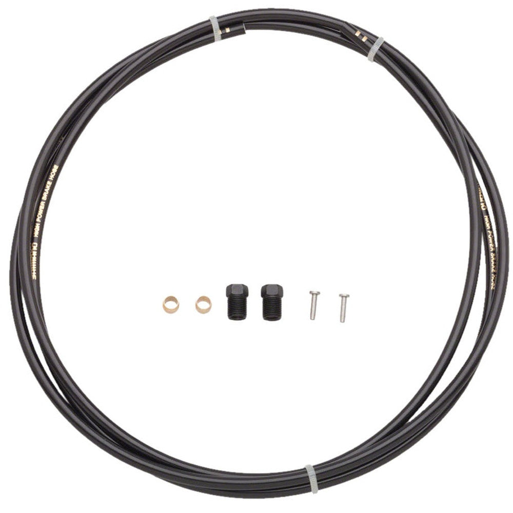 Shimano BH90-SS black hydraulic brake hose kit with fittings and hardware accessories