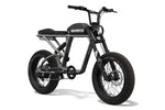 Super73 SUPER73-R Brooklyn electric bike in matte black and gunmetal gray on white background
