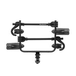 Kuat Transfer V2 black 3-bike hitch mount rack on white background