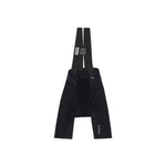 TheOneOff Xenon Bib Short in Future Black with suspender straps, rear view