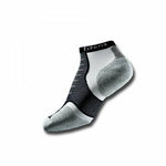 Experia black and gray compression micro mini sock on white background