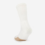 Thorlos Men's XT Max Cushion Fitness Crew Sock in white with gold toe panel