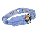 SPIbelt Monochromatic Pro Belt in Space Blue with smartphone inserted in expandable pocket