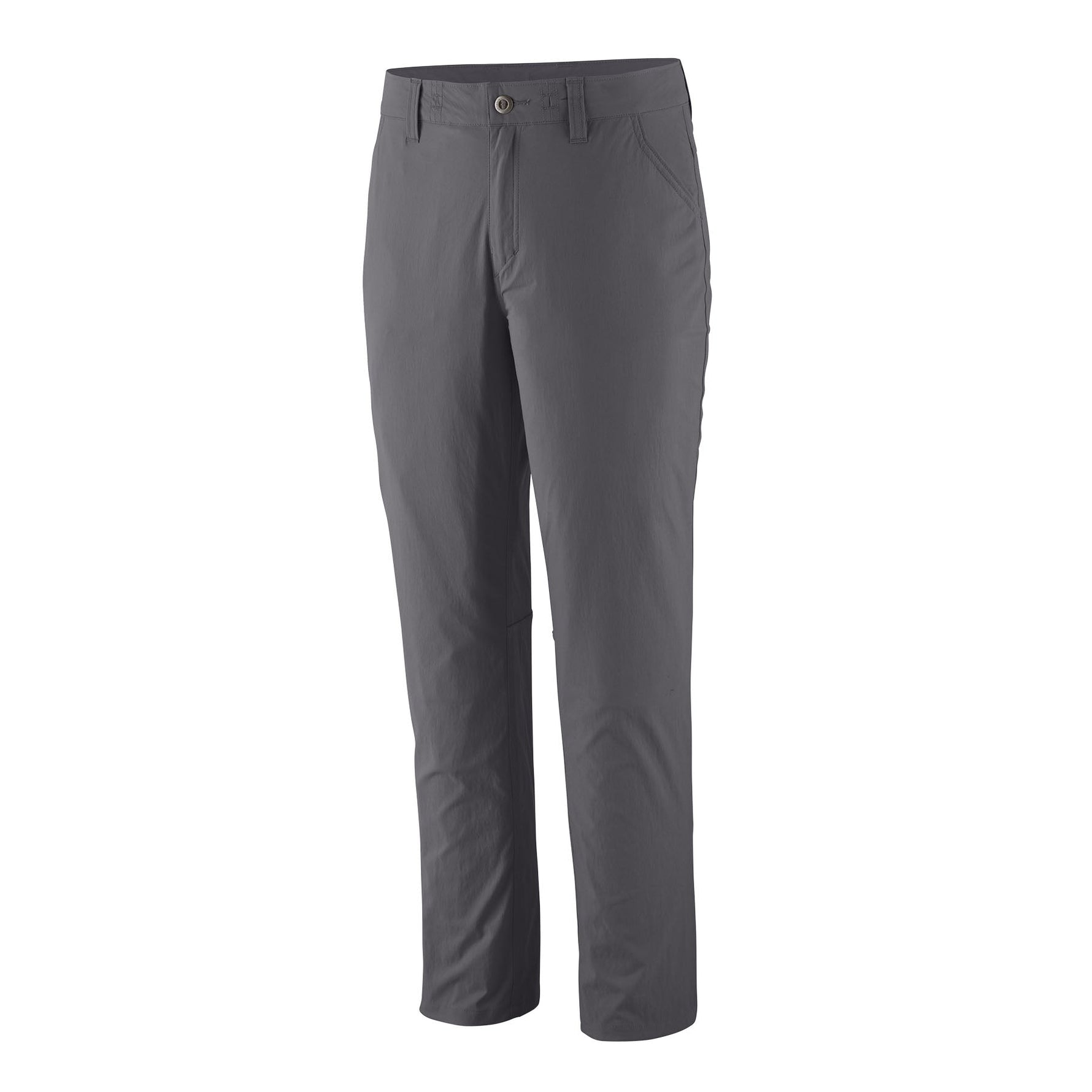 Patagonia Women's Quandary Pants in dark gray color on white background