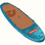 Retrospec Weekender Crew 12-foot inflatable multi-person stand-up paddle board in teal