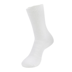 Thorlos Women's Fitness Moderate Cushion Crew sock in solid white, crew height