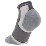 Experia Micro Mini ankle sock in grey with cushioned heel and toe zones