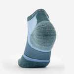 Experia Light Cushion Low-Cut Sock in Spearmint teal blue, rear heel view