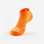 Experia Light Cushion Low-Cut Sock in bright tangerine orange on white background
