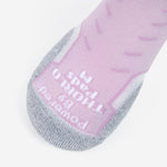 Experia Light Cushion Low-Cut Sock in berry pink tie-dye with gray accents
