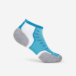 Experia Light Cushion Low-Cut athletic sock in spearmint teal with gray cushioned heel and toe
