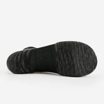 Bottom sole view of Experia No Show Tab Socks in Black Tiger colorway