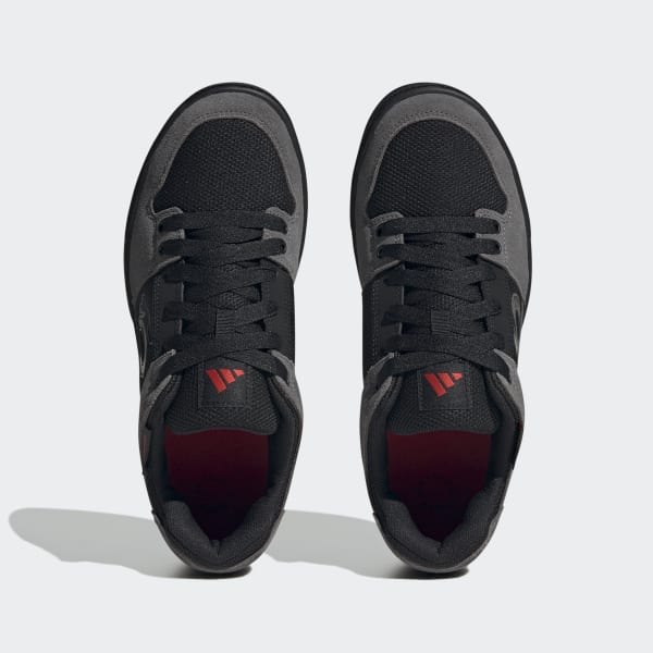 Five Ten Freerider MTB shoes in black and grey colorway on white background