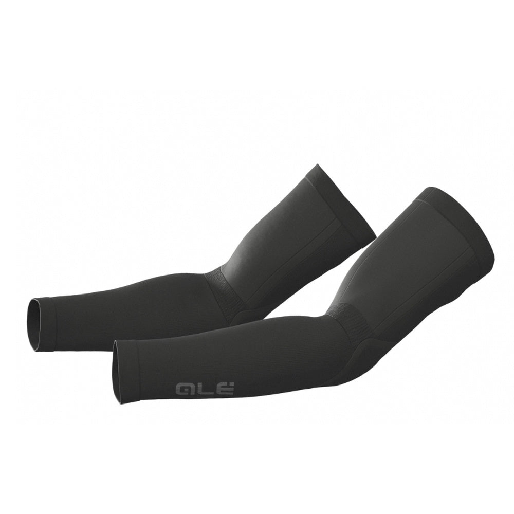 Black ALE NBS arm warmers against white studio background