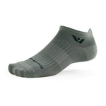Swiftwick Aspire Zero Tab running sock in gray pewter color