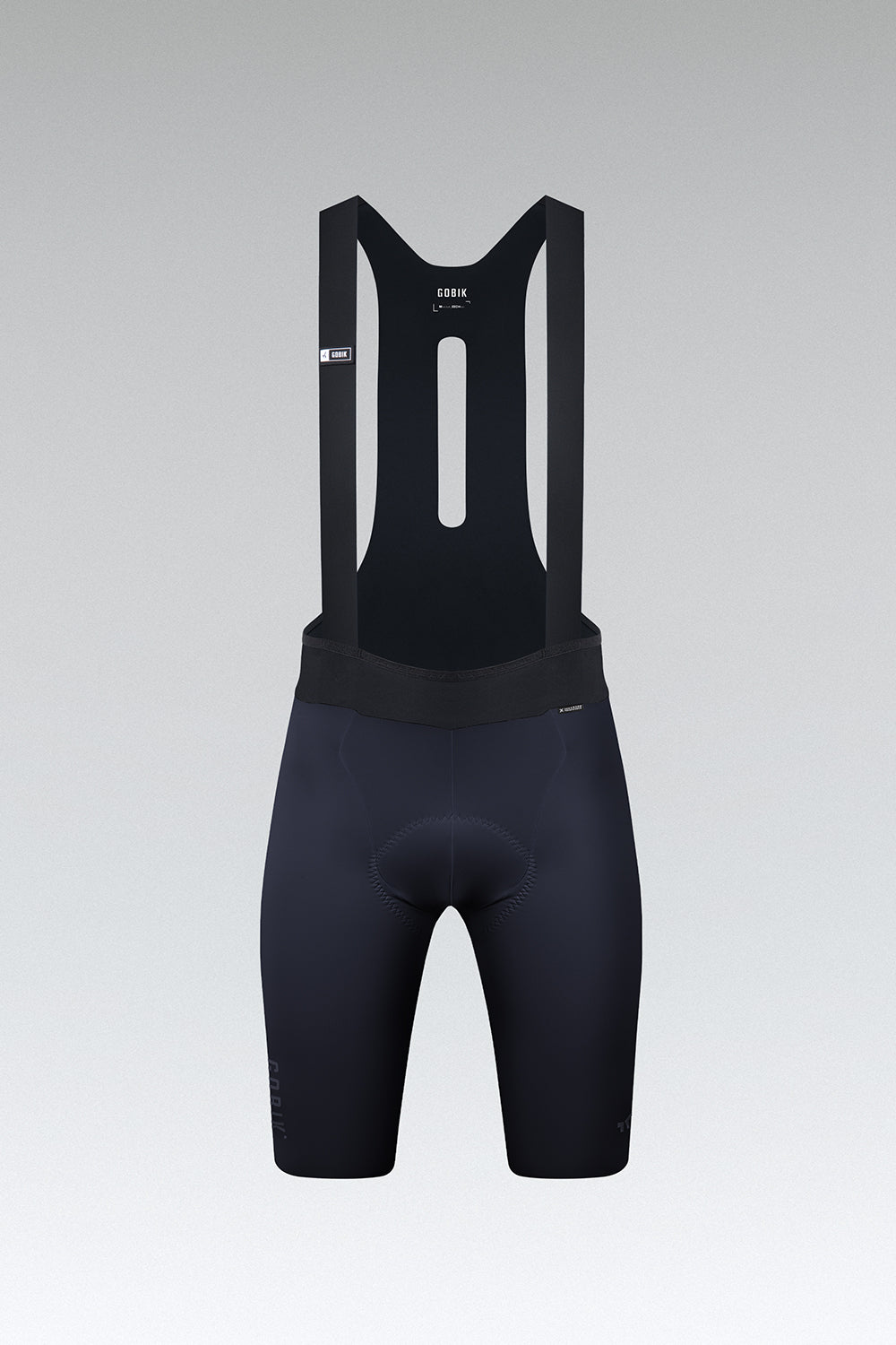 Gobik Lancer men's cycling bib shorts in dark blue with black straps