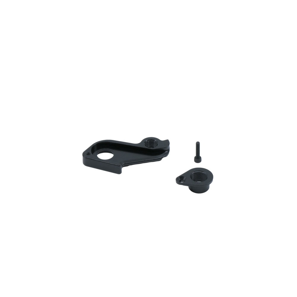 BMC Dropout 65 derailleur hanger set in matte black with mounting bolt and nut