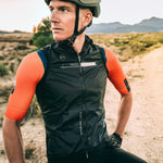 Gobik Vest Plus 2.0 Men's Citizen cycling vest in black with orange sleeves