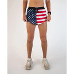 Chicknlegs Men's USA 2" Split Shorts - L
