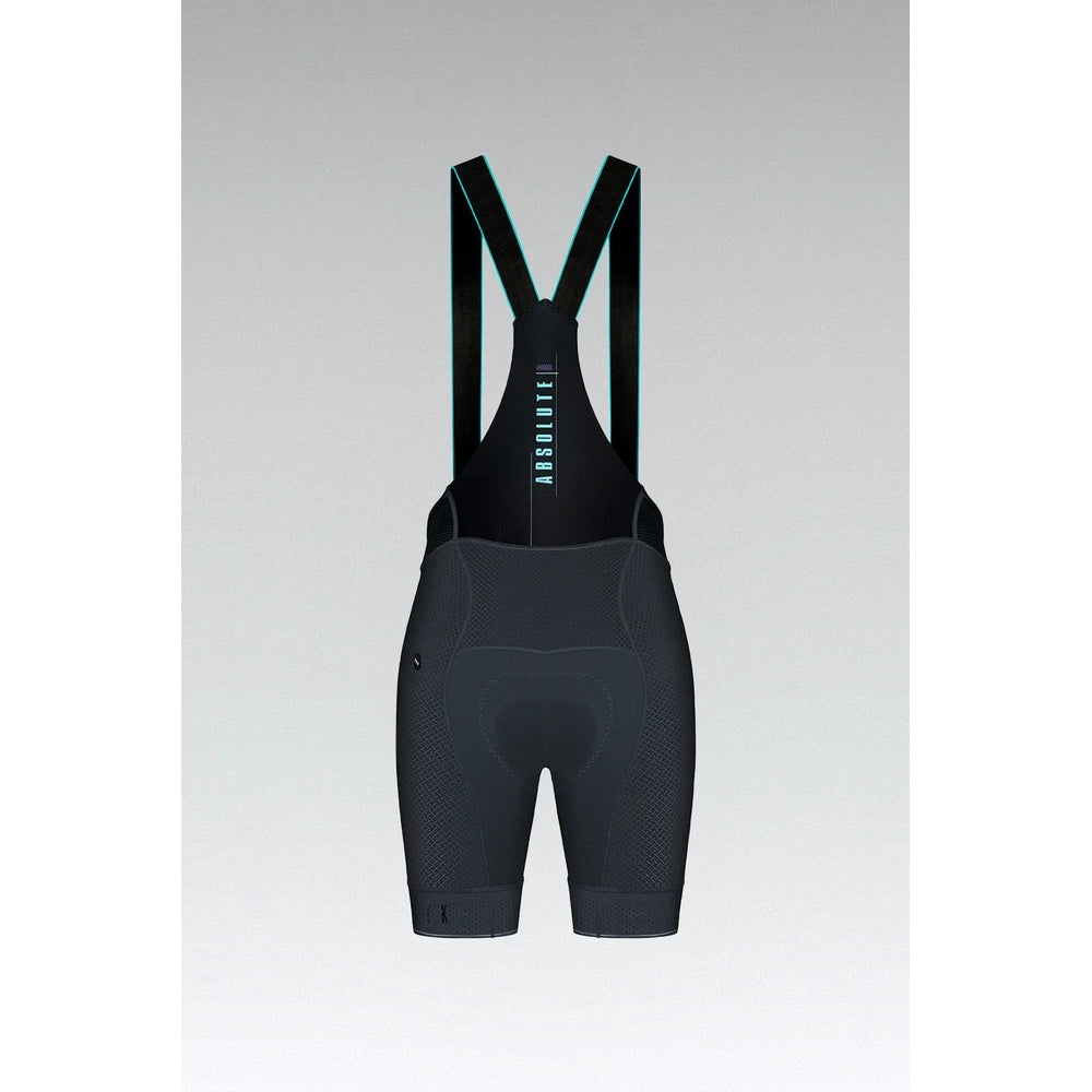 Gobik Absolute 5.0 women's cycling bibshorts in dark gray with suspenders