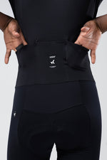 Gobik Integral Hudson Solid Men's cycling garment in black with back pockets