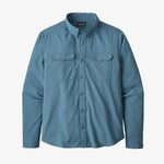 Patagonia Men's Self Guided Hike Long Sleeve Shirt in Pigeon Blue