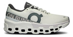 On Cloudmonster 2 running shoe in cream color with distinctive chunky white sole