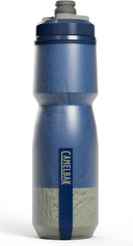 CamelBak Podium Chill 24oz water bottle in reflective blue and white ghost pattern