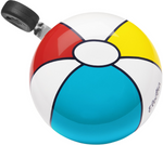 Electra bicycle bell with colorful beach ball design featuring red, yellow, blue panels