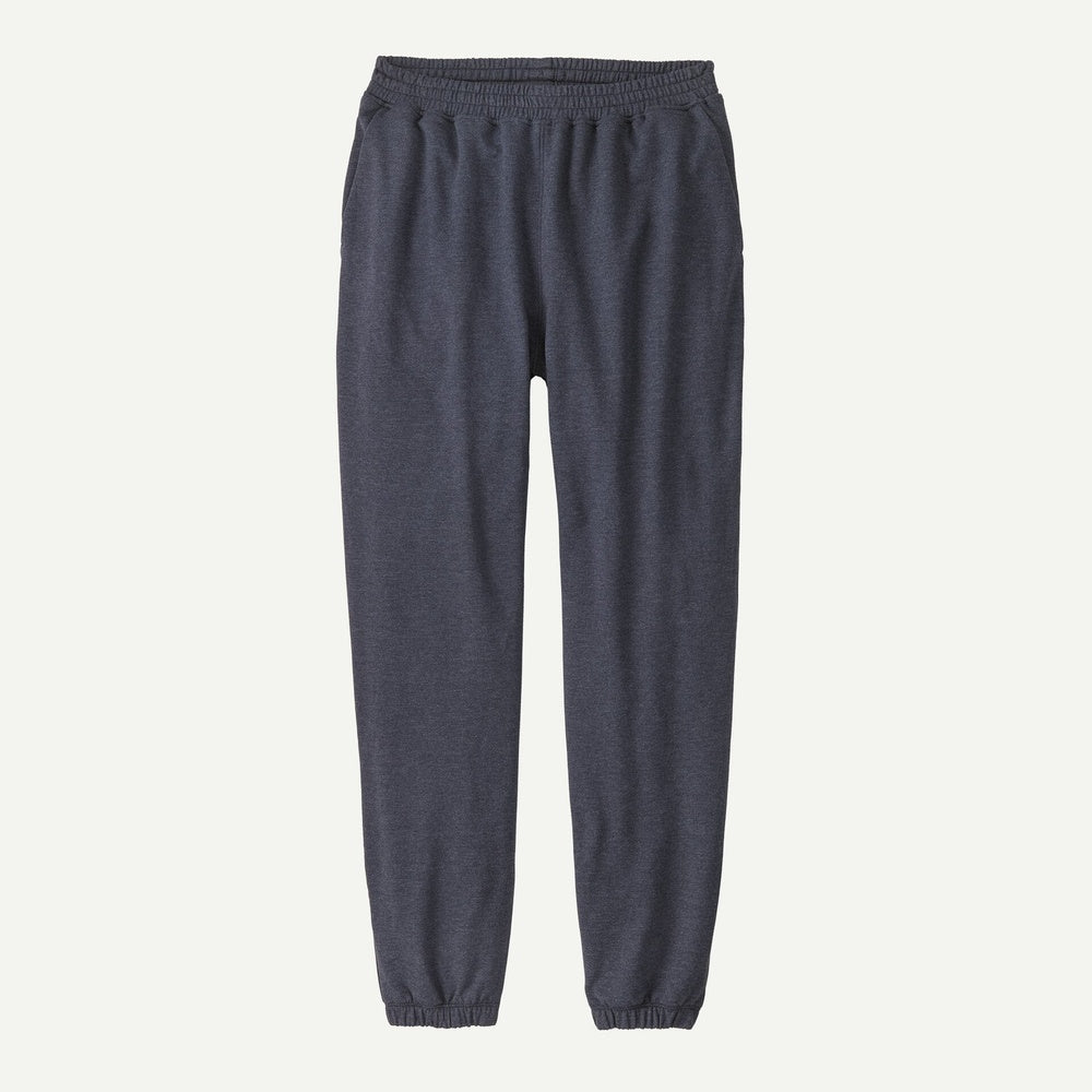 Patagonia Ahnya pants in seabird grey with elastic waistband and cuffed ankles