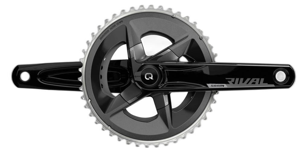 SRAM Rival AXS Crankset with Quarq Power Meter - 172.5mm, 12-Speed, 48/35t Yaw, 107 BCD, DUB Spindle Interface, Black, D1