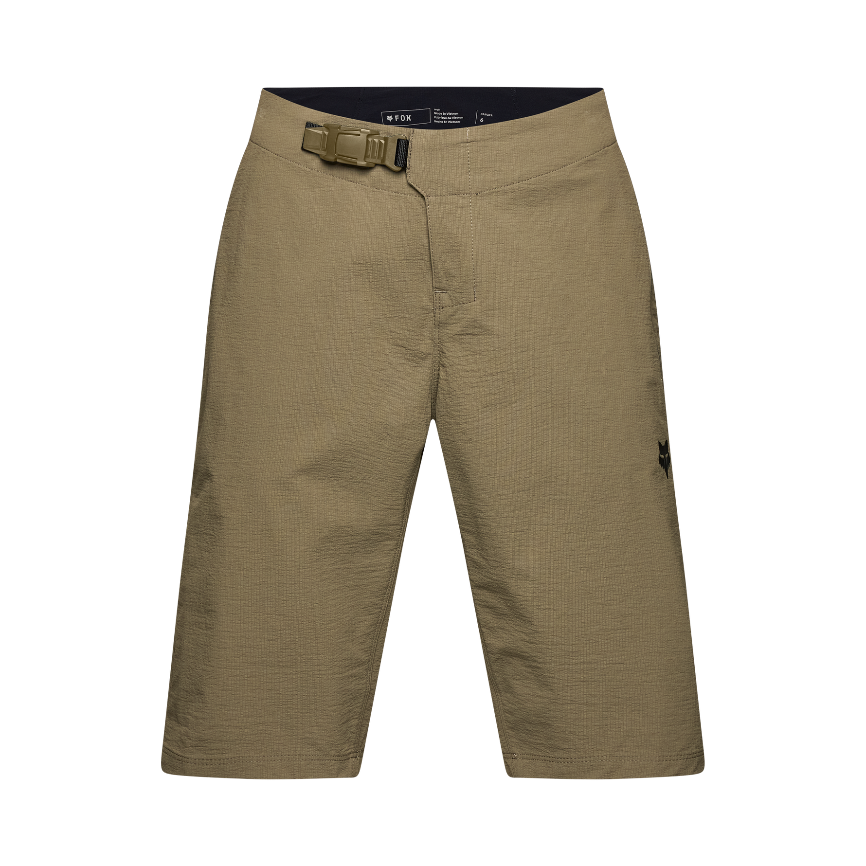 Fox Racing Men's Ranger Short in mocha tan color with adjustable belt closure