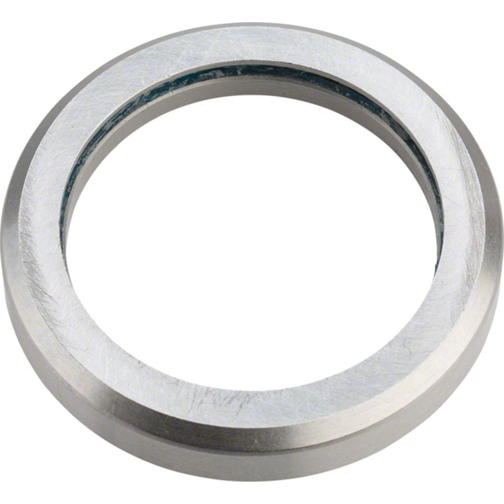 FSA 1-1/8 inch 36/45 degree MR122 headset bearing ring in silver metallic finish