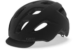 Giro Cormick MIPS bicycle helmet in matte black with ventilation holes and visor