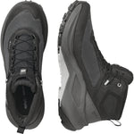 Salomon Genesis MID GTX boots top and side view showing OrthoLite insole and outsole