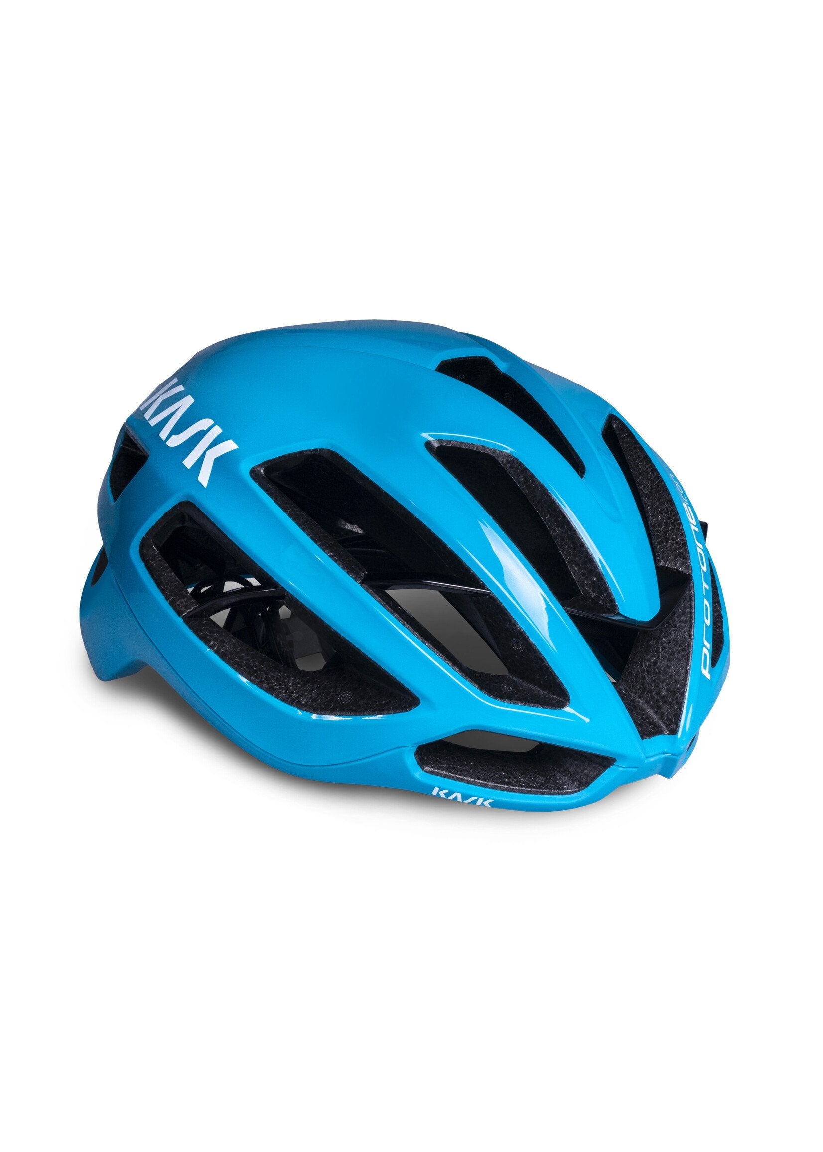 KASK Protone Icon cycling helmet in light blue with aerodynamic design