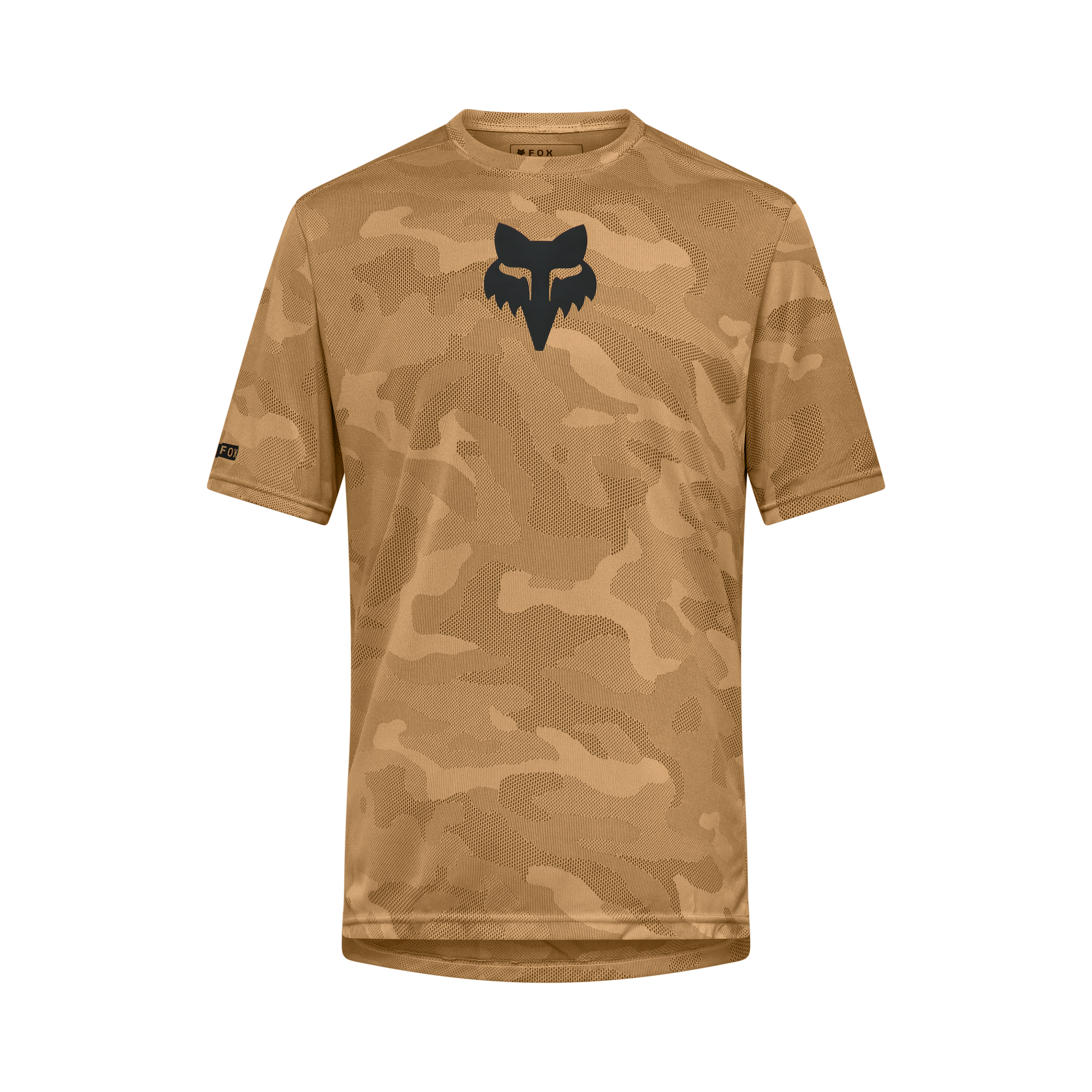 Fox Racing Ranger True Dri short sleeve mountain bike jersey in dirt camo pattern