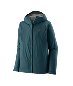 Patagonia Torrentshell 3L Rain Jacket in teal green with hood and zipper