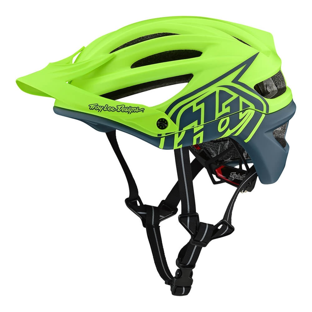 Troy Lee Designs A2 Mips Helmet Decoy - Fluo Yellow/Air Force Blue