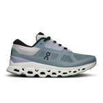 On Cloudstratus 3 women's running shoe in metal and wisteria colorway