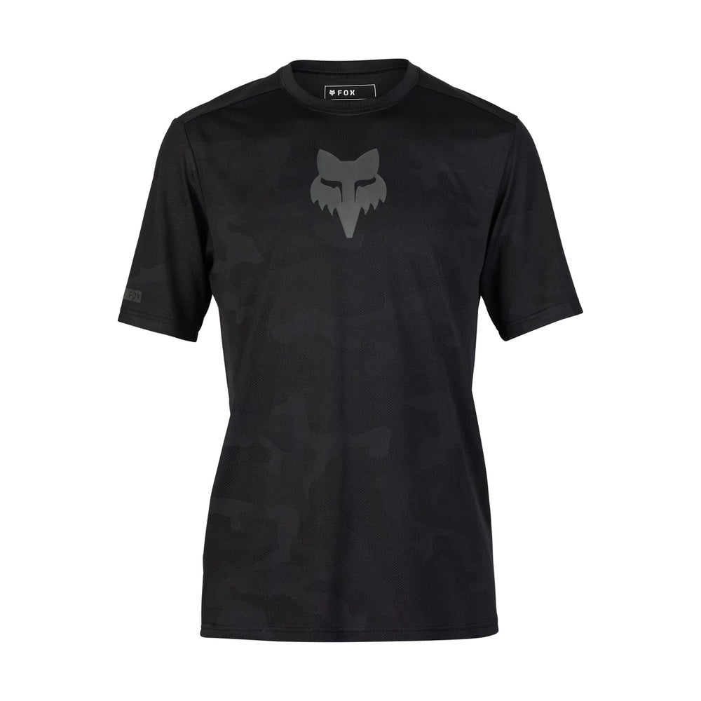 Fox Racing Men's Ranger True Dri short sleeve MTB jersey in black camo