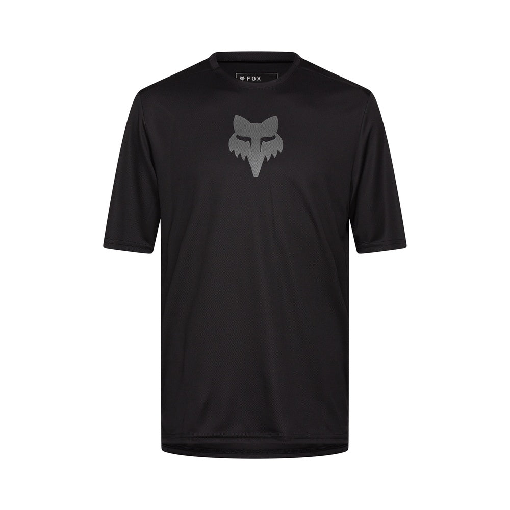 Fox Racing Ranger Short Sleeve Mountain Bike Jersey in black with Fox Head logo