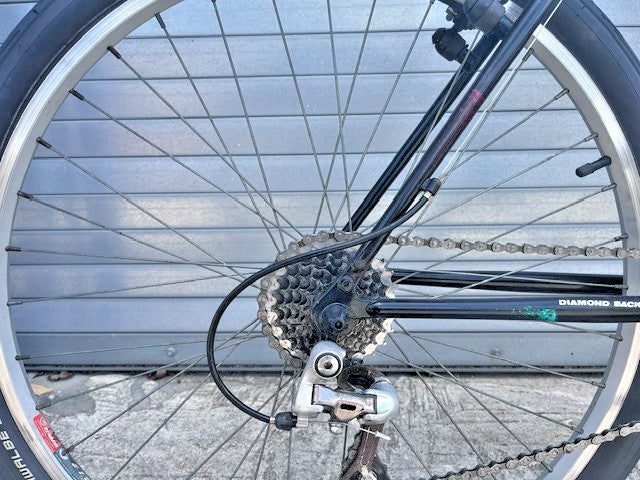Schwalbe City Jet pavement tire on 26 inch alloy wheel, Diamondback commuter
