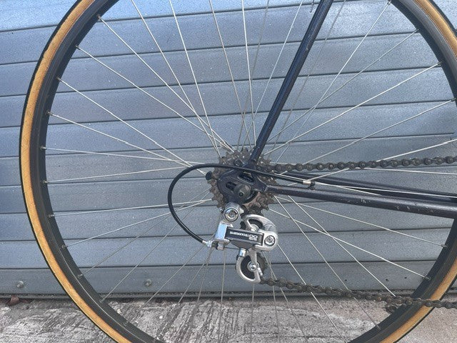 Shimano Biopace oval chainrings and crank on vintage Trek 400