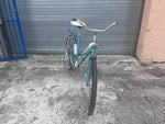 Original white vinyl saddle on 1960s Sears Spaceliner bike