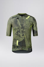 Gobik CX Pro 4.0 cycling jersey in green digital camouflage pattern