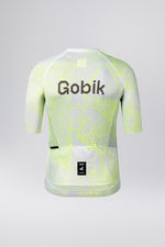 Gobik CX Pro cycling jersey in Hack colorway with neon yellow pattern