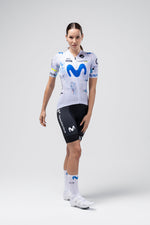 Gobik Odyssey cycling jersey in Movistar team colors with matching shorts and socks