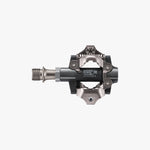 Shimano PD-M9200 XTR XC SPD clipless mountain bike pedal in dark gray and titanium