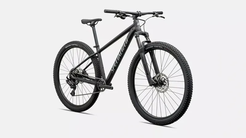 Specialized Rockhopper Sport mountain bike in Satin Metallic Obsidian with Ground Control tires